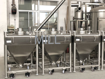 Edelstahl-Pulver Ibc-Totalisator-Behälter-Behälter-Behälter des Vakuum200l konischer unterer