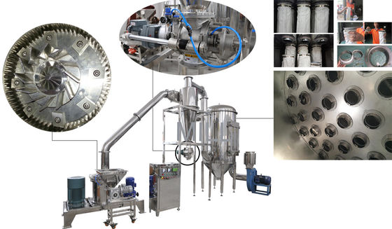 Trocknen Sie Manioka-Schleifer Machine des Pulver-2000rpm 10mm